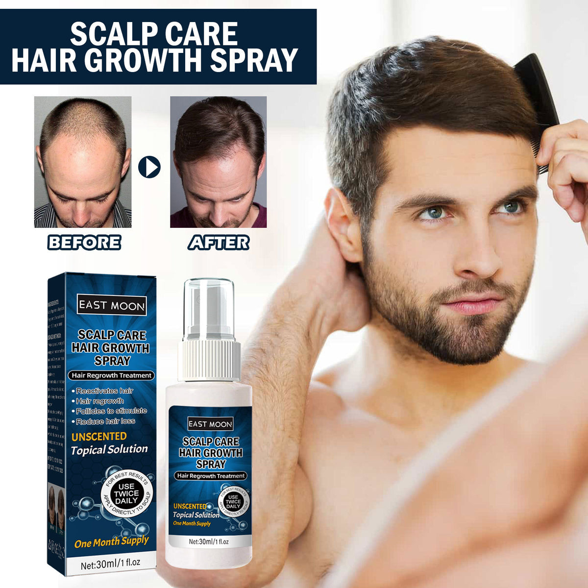 Men's Hair Growth Spray Anti-drop Care