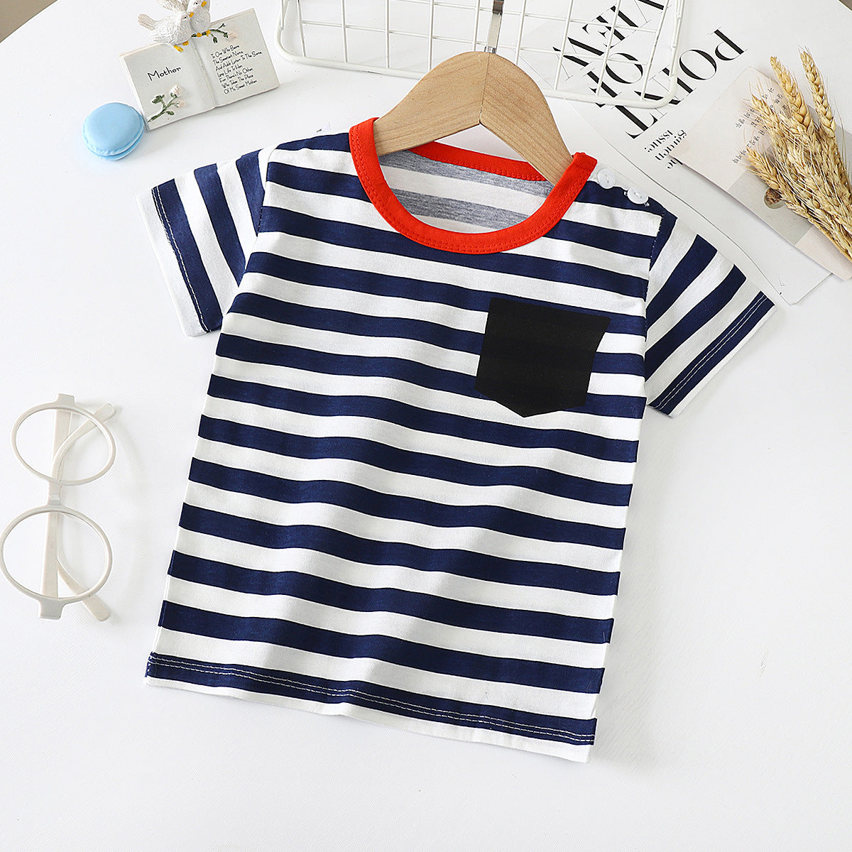 Children's Short-sleeved T-shirt cotton Baby Half-sleeved Bottoming Shirt